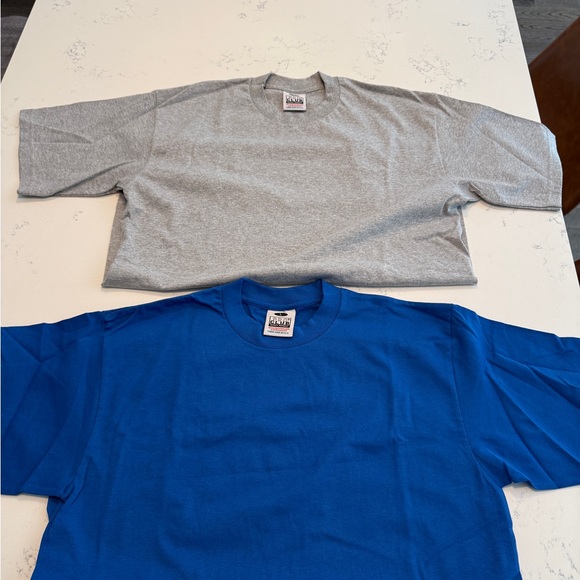 Blue and Gray T-Shirts Pro club NWoT - Picture 5 of 5